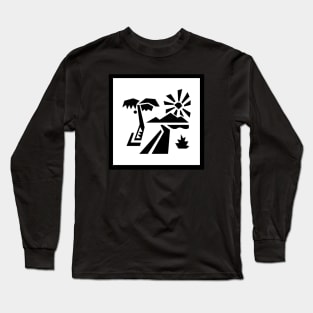 Geometric landscape Long Sleeve T-Shirt